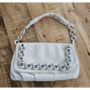 Michael Kors Runway Limited Edition Hobo Purse White Leather